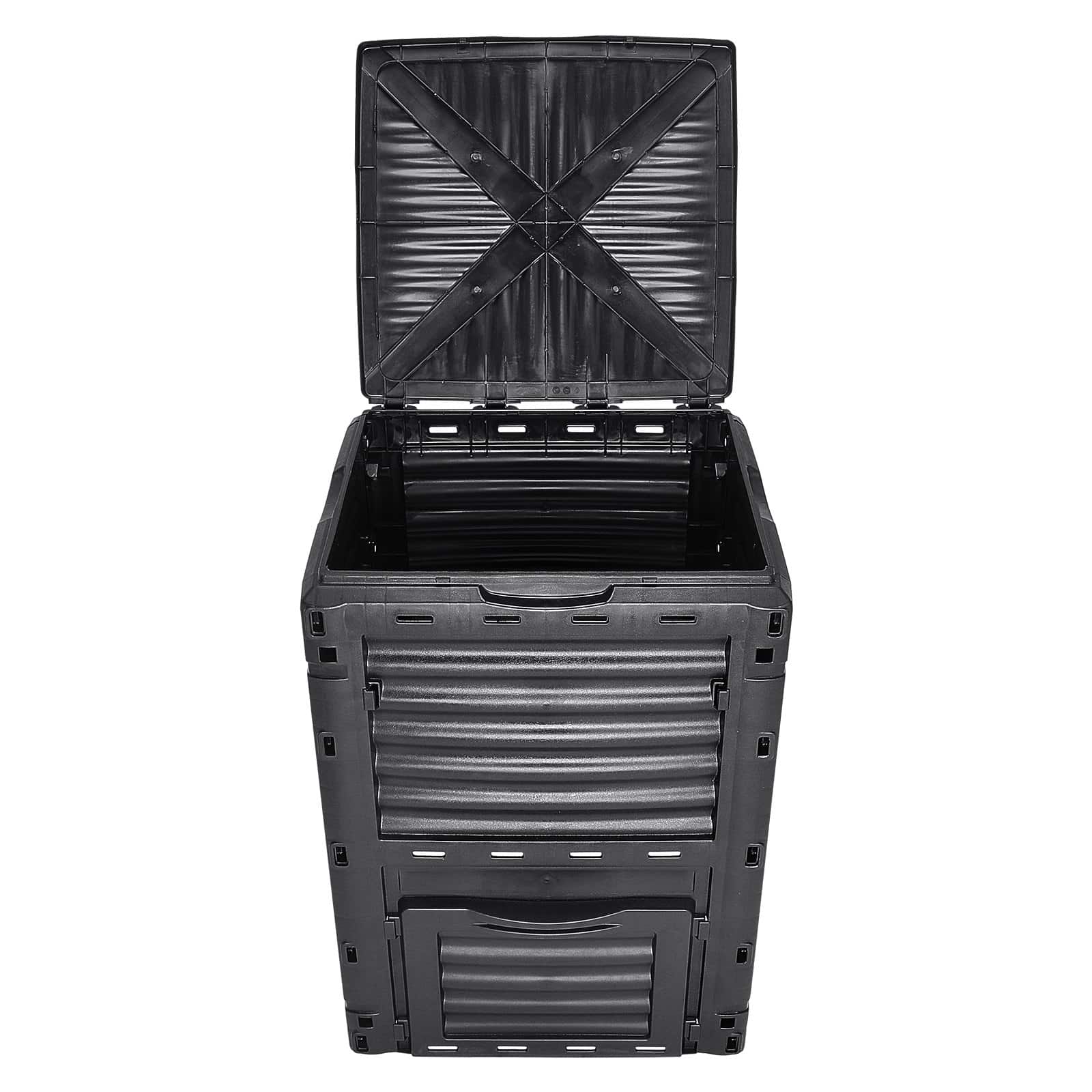 VEVOR 300L Garden Compost Bin – BPA-Free, Outdoor Composter with Lid & Bottom Door, Fast Soil Creation, Easy Assembly - Pilt 11