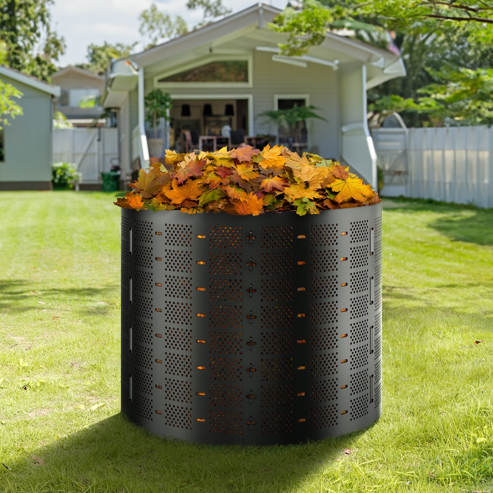 VEVOR 1000L Outdoor Compost Bin, Expandable HDPE Composter with Fast Aeration, Easy Setup, for Garden Waste & Kitchen Scraps — изображение 8