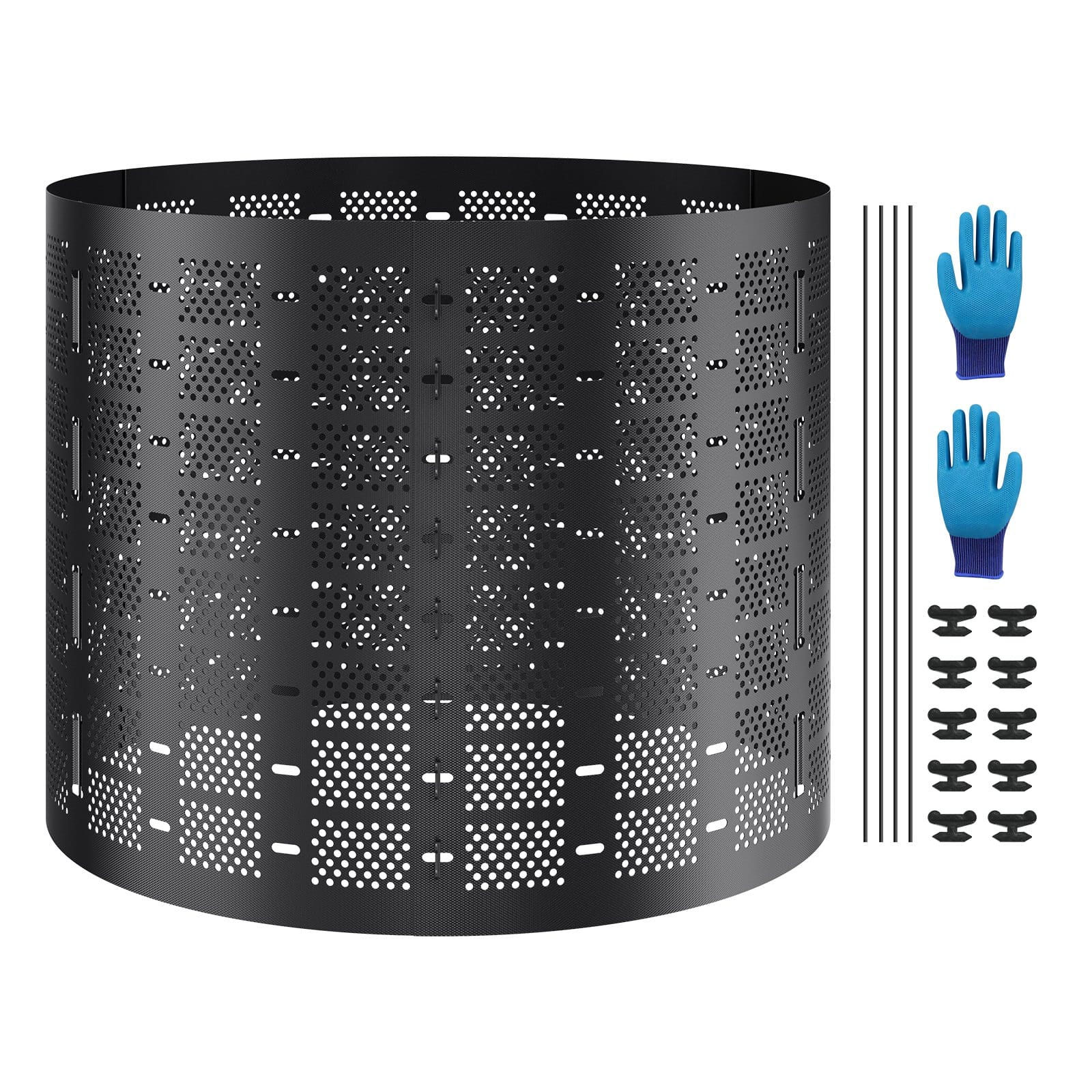 VEVOR 1000L Outdoor Compost Bin, Expandable HDPE Composter with Fast Aeration, Easy Setup, for Garden Waste & Kitchen Scraps — изображение 9