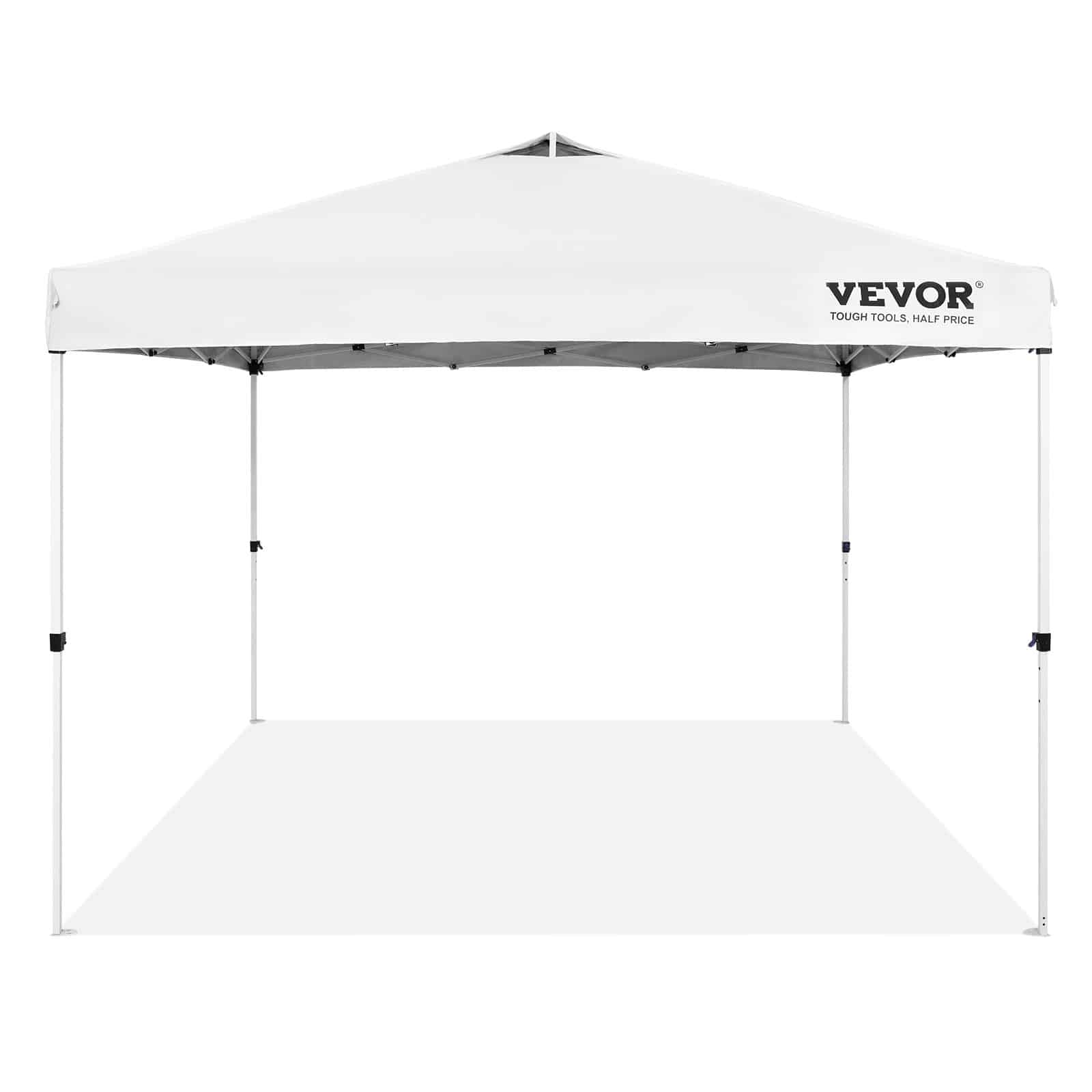 VEVOR 3x3 m Pop Up Canopy Tent with Bag, UV & Water-Resistant, Adjustable Height, for Camping & Outdoor Events, White – Paveikslėlis 12