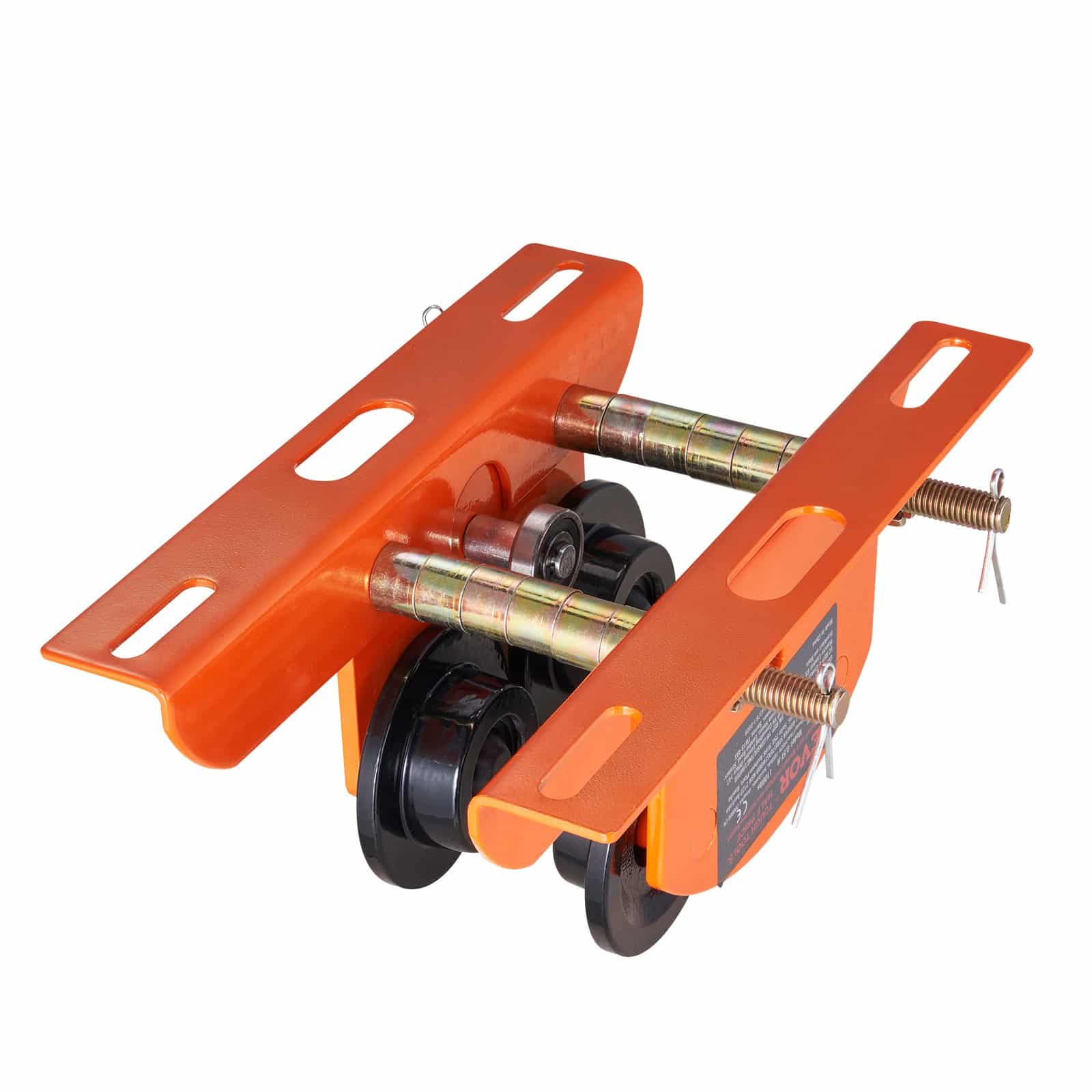 VEVOR Manual Push Beam Trolley for Electric Hoist, 499 kg Capacity, Adjustable 6–12 cm Flange, Fits PA200–PA500, Dual Wheels - Image 9
