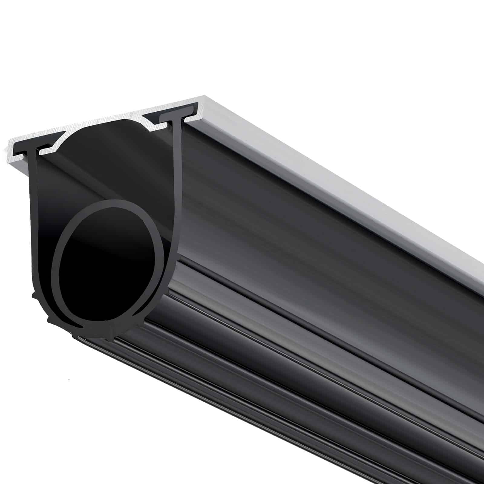 VEVOR Garage Door Bottom Seal Kit, 4.88m U-Shaped Rubber with Aluminum Retainer, 9.5cm Width, Weatherproof Insulation, Black - Зображення 9