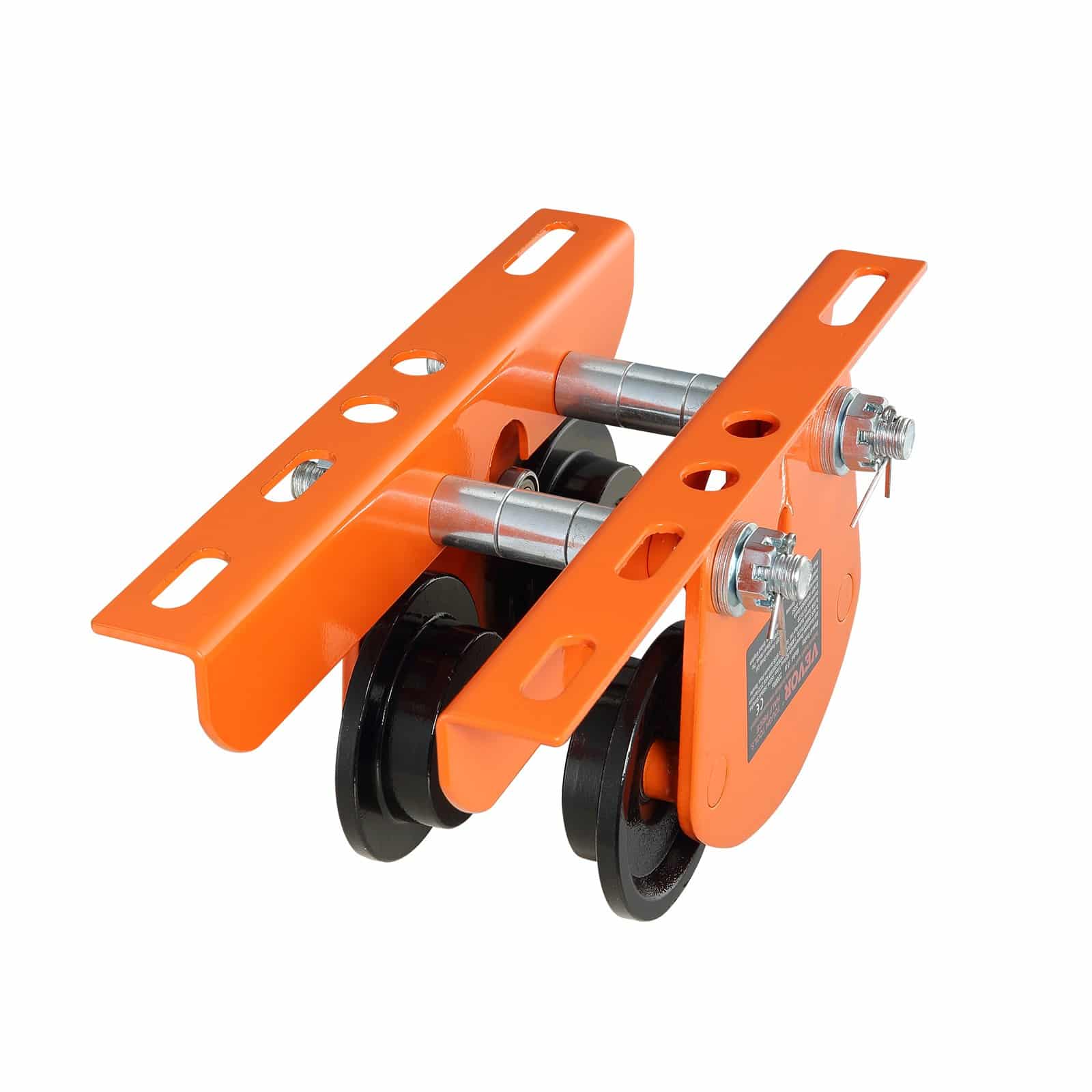 VEVOR 1 Ton Manual Push Beam Trolley for Electric Hoists PA200–PA500, Adjustable 6.8–11 cm Width, Dual Wheels, Alloy Steel - Image 9