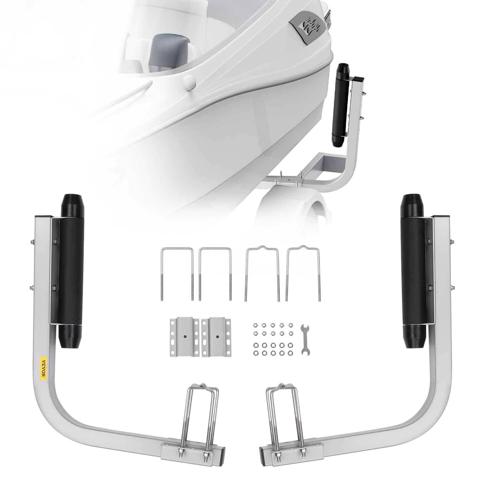 VEVOR 52,1 cm reguleeritavad paadiveotreileri juhtpostid, 2 tk tsingitud terasest kummirullikutega, kalastus/suusatamis/purjepaadile