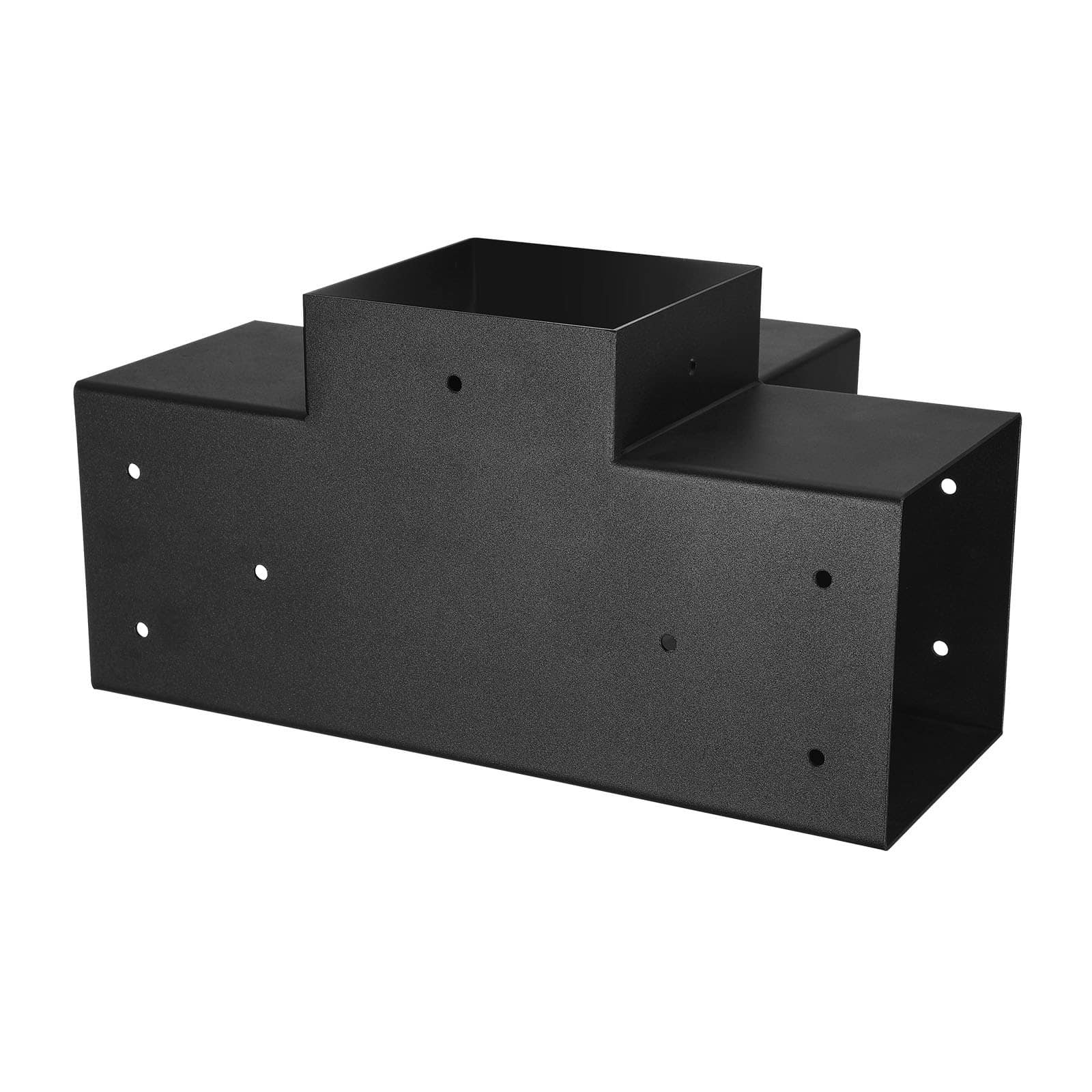 VEVOR 142x142mm Pergola Bracket Kit, 4pcs Heavy-Duty 4-Way Steel Corner Base for Wooden Gazebo, Patio, Easy DIY Install — изображение 10