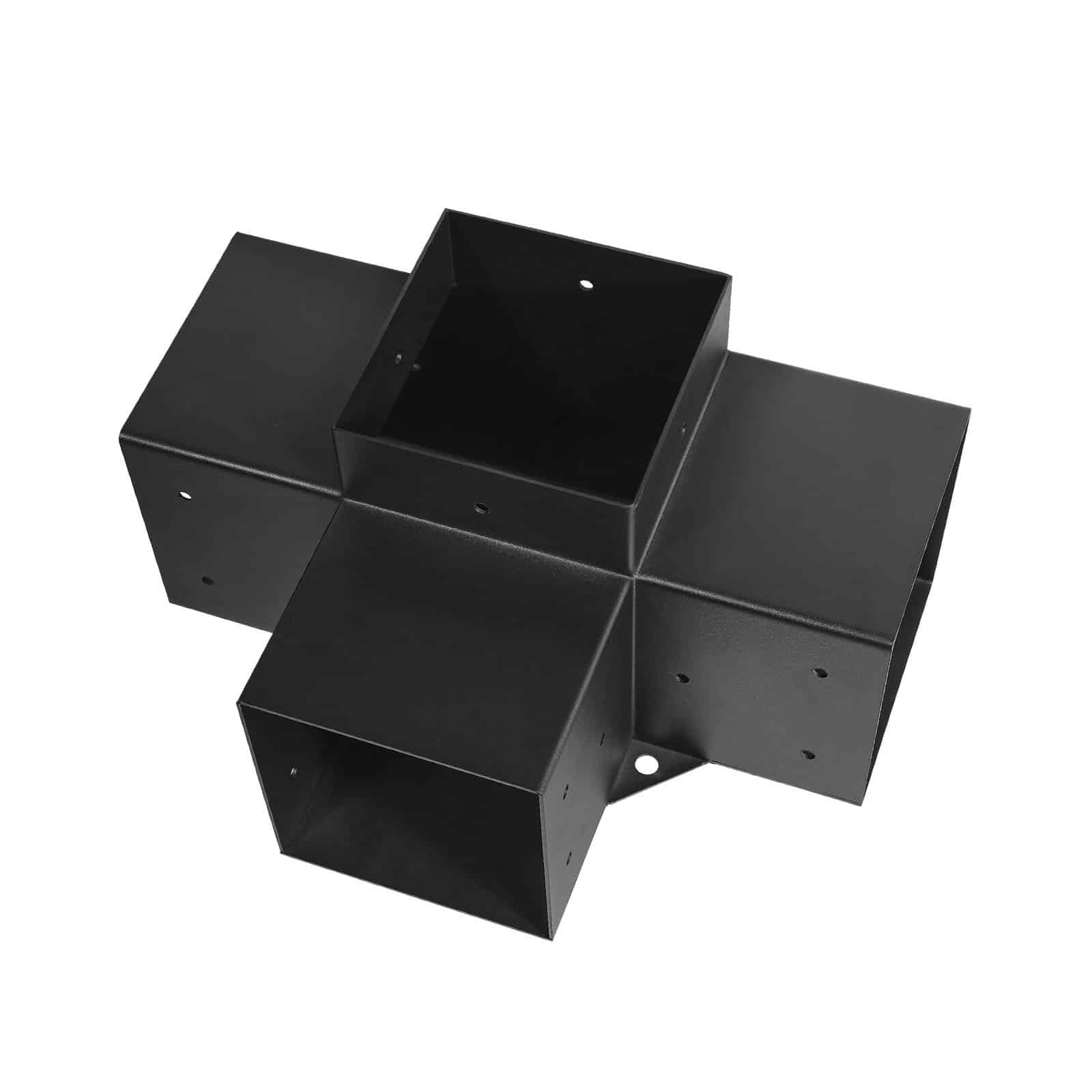 VEVOR 142x142mm Pergola Bracket Kit, 4pcs Heavy-Duty 4-Way Steel Corner Base for Wooden Gazebo, Patio, Easy DIY Install — изображение 11