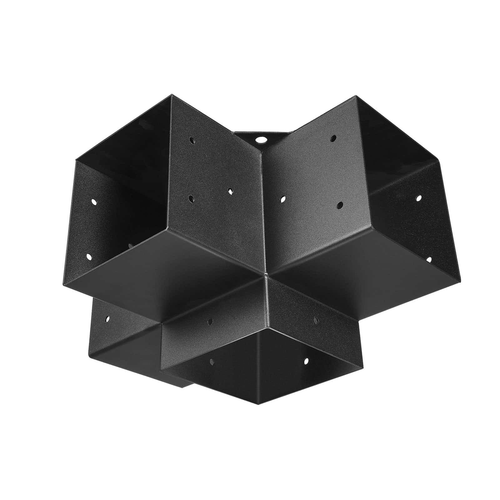 VEVOR 142x142mm Pergola Bracket Kit, 4pcs Heavy-Duty 4-Way Steel Corner Base for Wooden Gazebo, Patio, Easy DIY Install — изображение 12