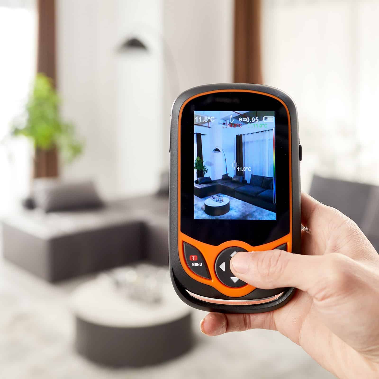 VEVOR Pocket Thermal Imaging Camera 256x192 IR, WiFi, 25Hz, 3.2" Touchscreen, -20°C to 550°C, IP54, 0.3MP Visual Camera - Зображення 8