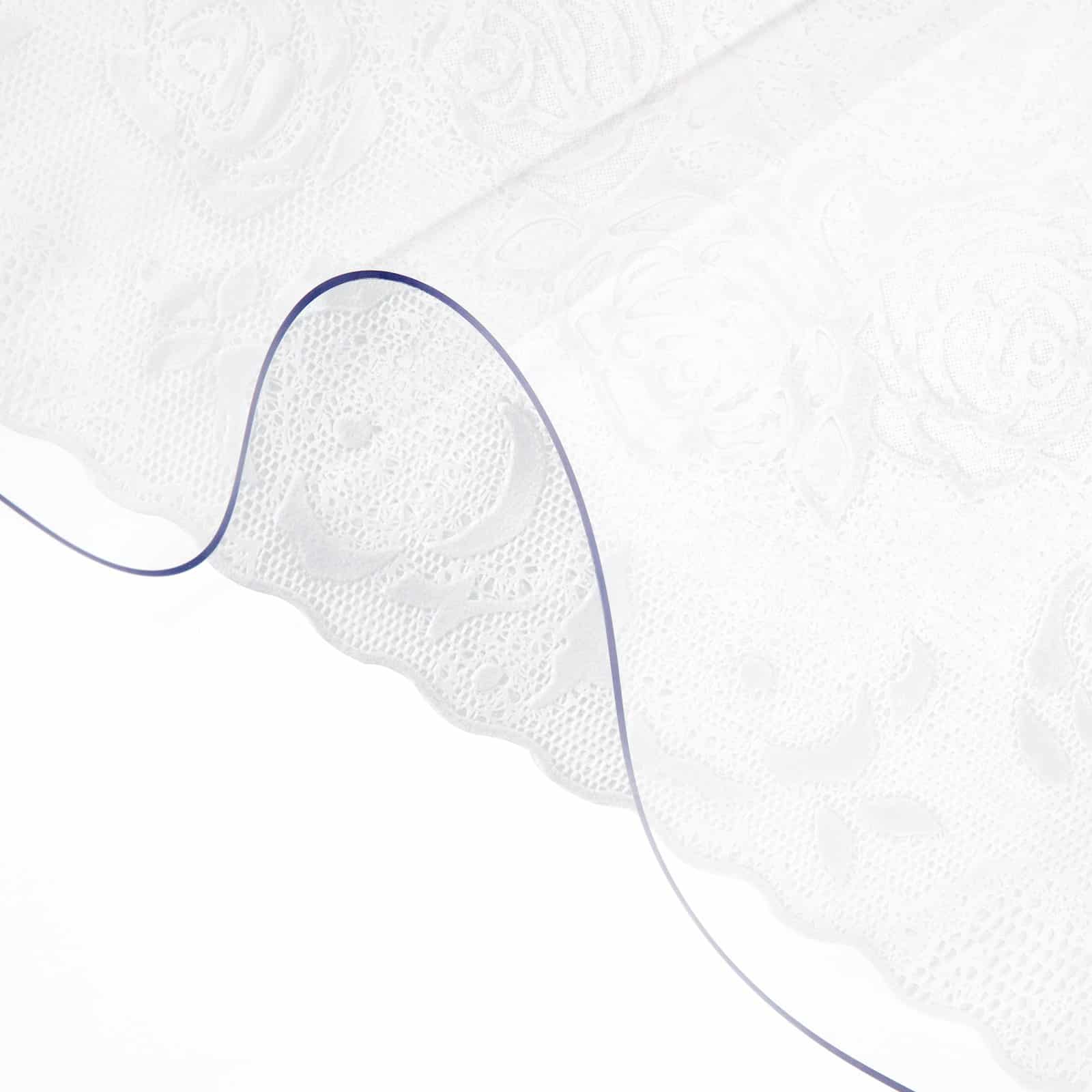 VEVOR прозорий захисний ПВХ чохол для столу 107x198 см, товщина 1,5 мм, водонепроникний, термостійкий