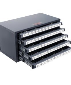 VEVOR шкаф-органайзер на 5 ящиков для сверл 13,1–25,4 мм, стальной с маркировкой, штабелируемый