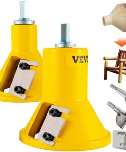 VEVOR Log Tenon Cutter Kit 25.4mm & 50.8mm with Dual Blades, Aluminum & Steel DIY Tool for Rustic Furniture, Beginner Friendly