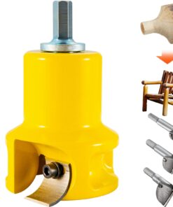 VEVOR Tenon Cutter 38 mm, Aluminum & Steel Log Furniture Maker with Dual Blades, DIY Home Woodworking Tool Kit