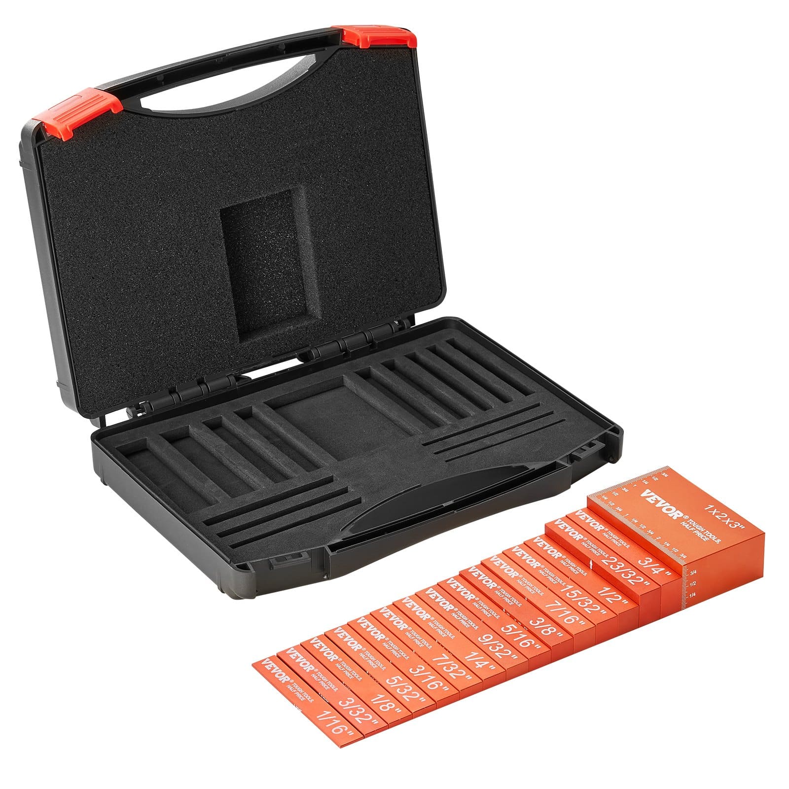 VEVOR 16-Piece Precision Aluminum Setup Blocks for Woodworking, Metric Height Gauge Set with Laser Markings & Storage Case - Image 12
