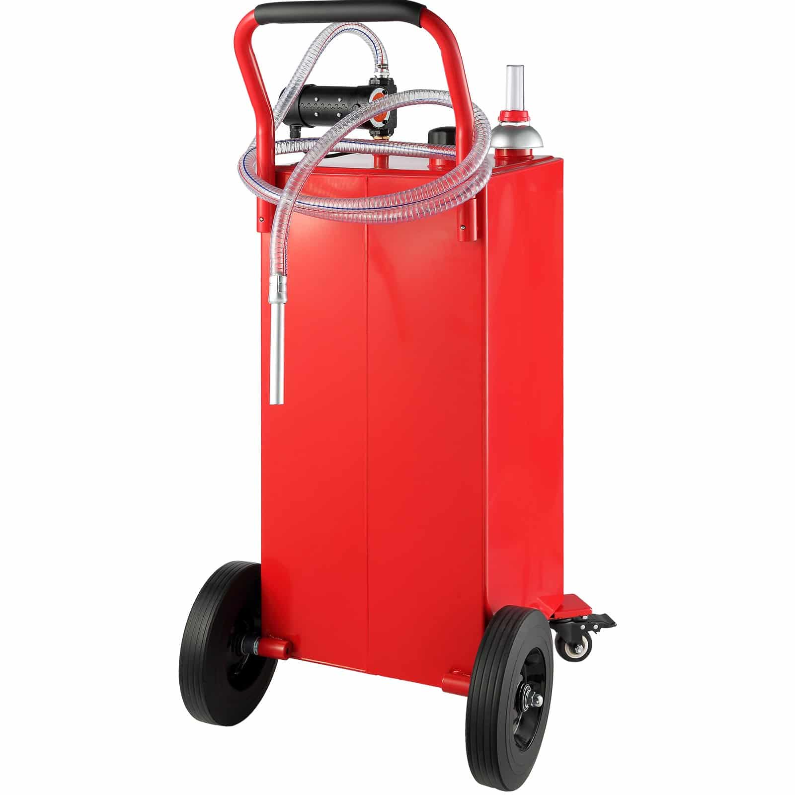 VEVOR 113L Diesel Caddy with 180W Electric Pump, Metal Hose & Wheels – Portable Fuel Storage Tank, 23.5 L/min Flow Rate — attēls 9