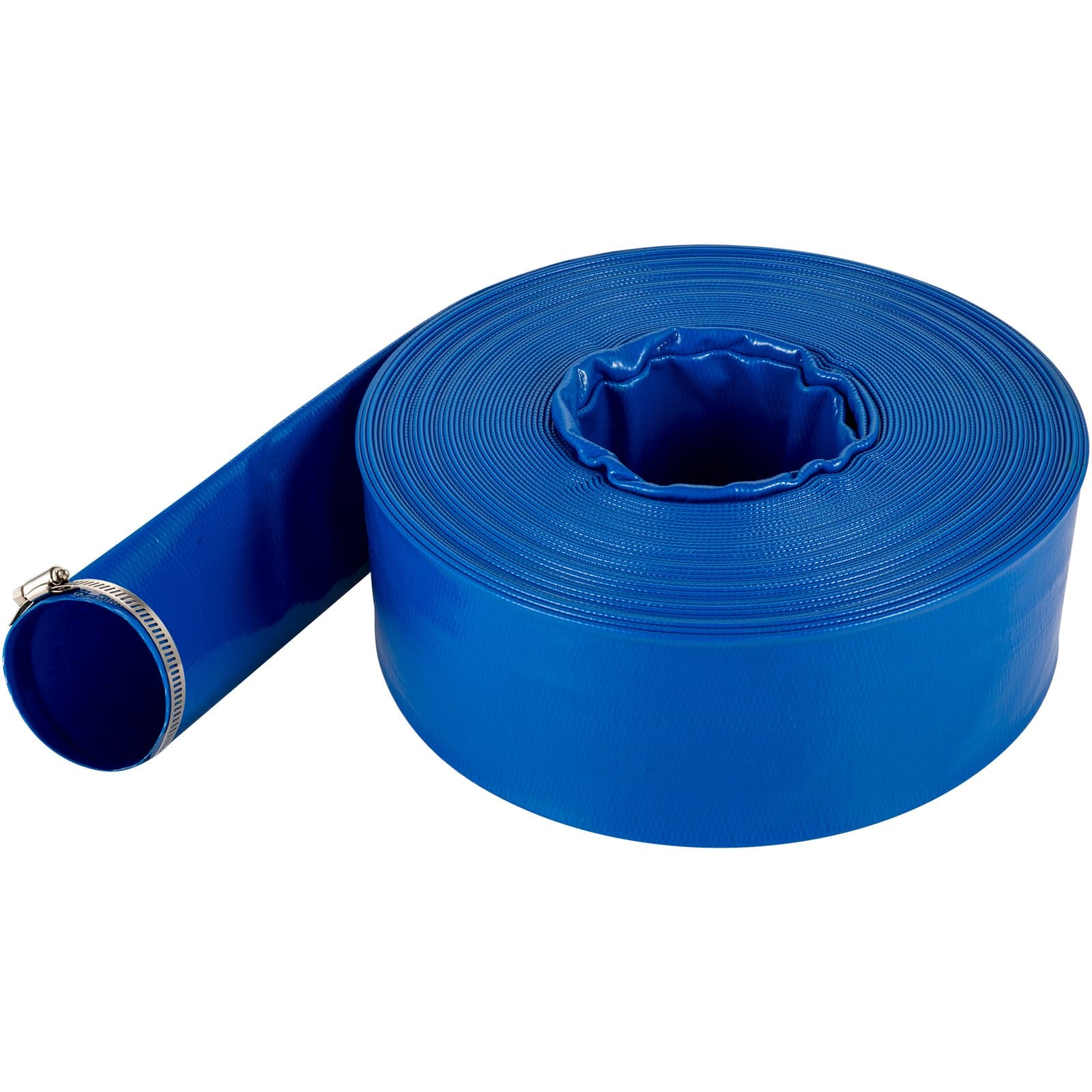 VEVOR 101.6 mm x 32 m Heavy-Duty PVC Lay Flat Discharge Hose with Clamps, Weather & Burst-Proof for Pool & Water Transfer — изображение 9