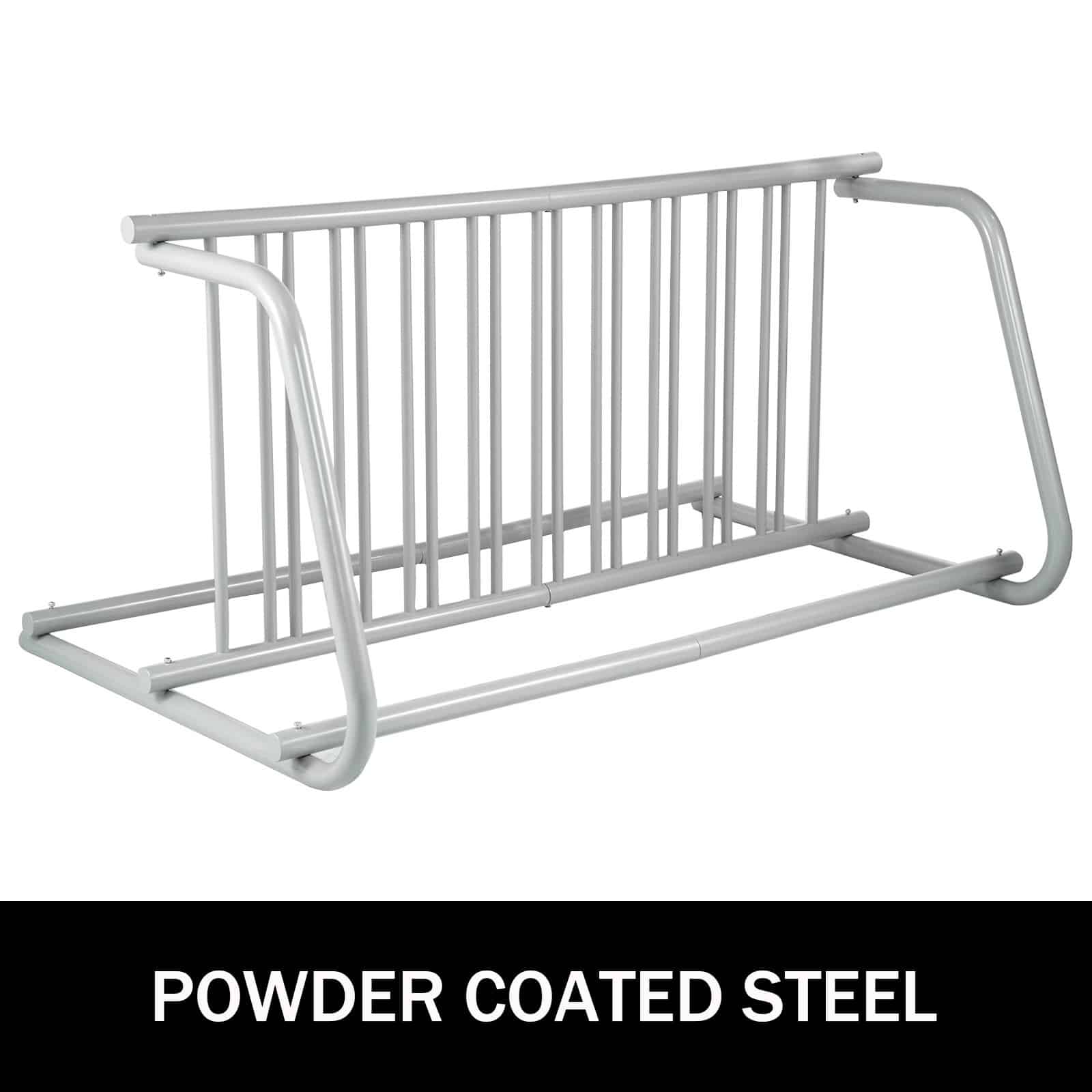 VEVOR 1.5m Steel Floor Bike Rack for 10 Bikes, Dual-Sided Stand for Garages, Streets, Yards, Events — изображение 2