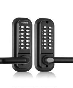 Механический кодовый замок VEVOR, 14-значная двусторонняя клавиатура, водостойкий, цинковый сплав, для дверей 35–65 мм