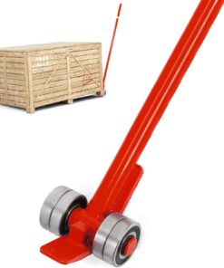 VEVOR 3T рычажный стальной лом с колёсами, ручка 6FT, грузоподъёмность 3000кг, для тяжёлых работ