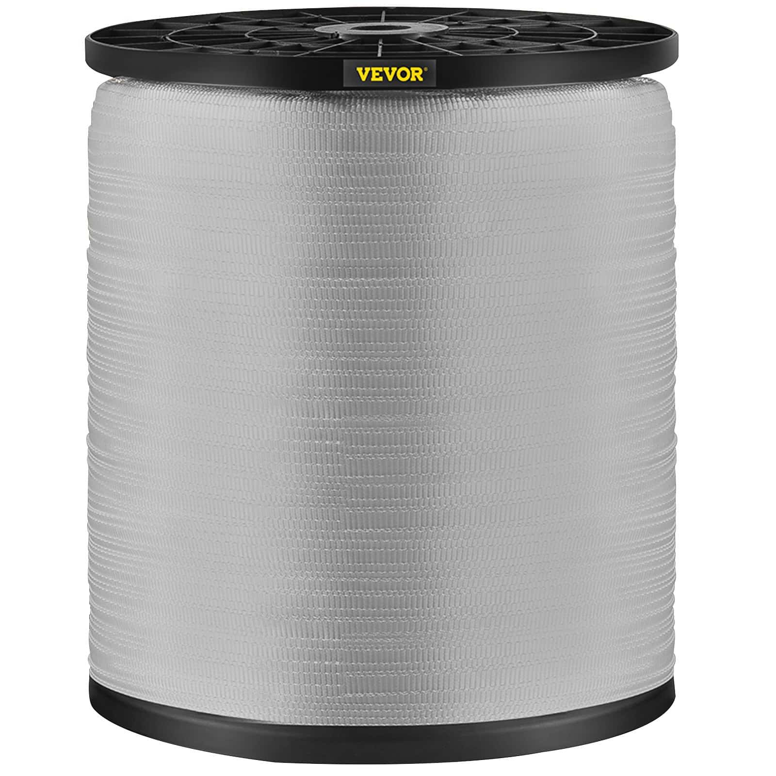 VEVOR 5670kg Polyester Pull Tape, 961m x 12.7mm Flat Rope for Cable Conduits, Heavy-Duty Multi-Use Weatherproof Tape