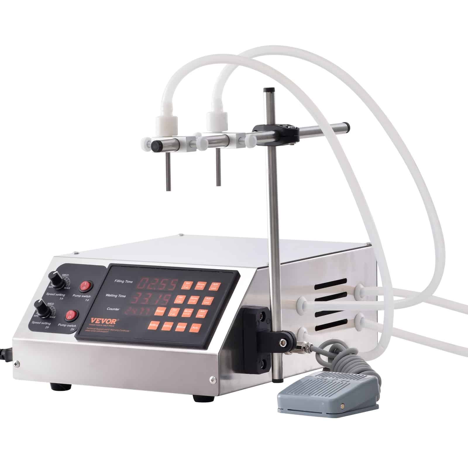 VEVOR Automatic Liquid Filling Machine 30–4000ml, Dual Nozzle, Digital Control for Milk, Water, Wine, Sauce, Vinegar, Alcohol — изображение 10
