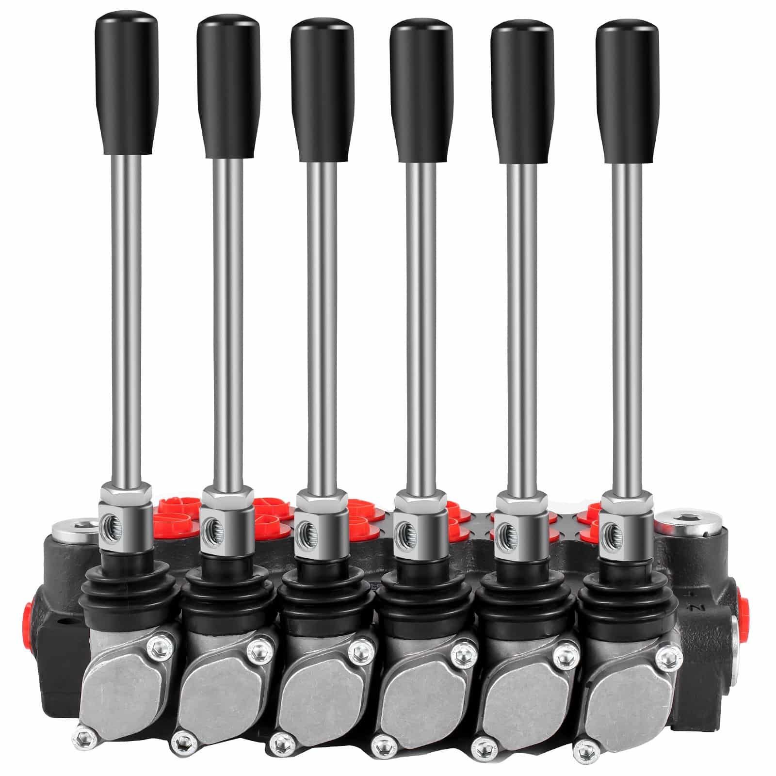 VEVOR 6-Spool Hydraulic Directional Control Valve, 41.6 L/min, 248 bar, BSPP Ports, for Tractors, Loaders, Industrial Equipment - Зображення 11