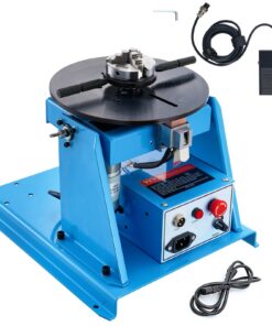 VEVOR Rotary Welding Positioner 10 kg, 0–90° Tiltable Turntable with 205 mm 3-Jaw Chuck, 1–12 RPM, 20 W Motor for Welding & Assembly