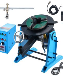 VEVOR Rotary Welding Positioner 30 kg, 0–90° Tilting Turntable 1–12 RPM 80 W with 315 mm 3-Jaw Chuck & Torch Stand