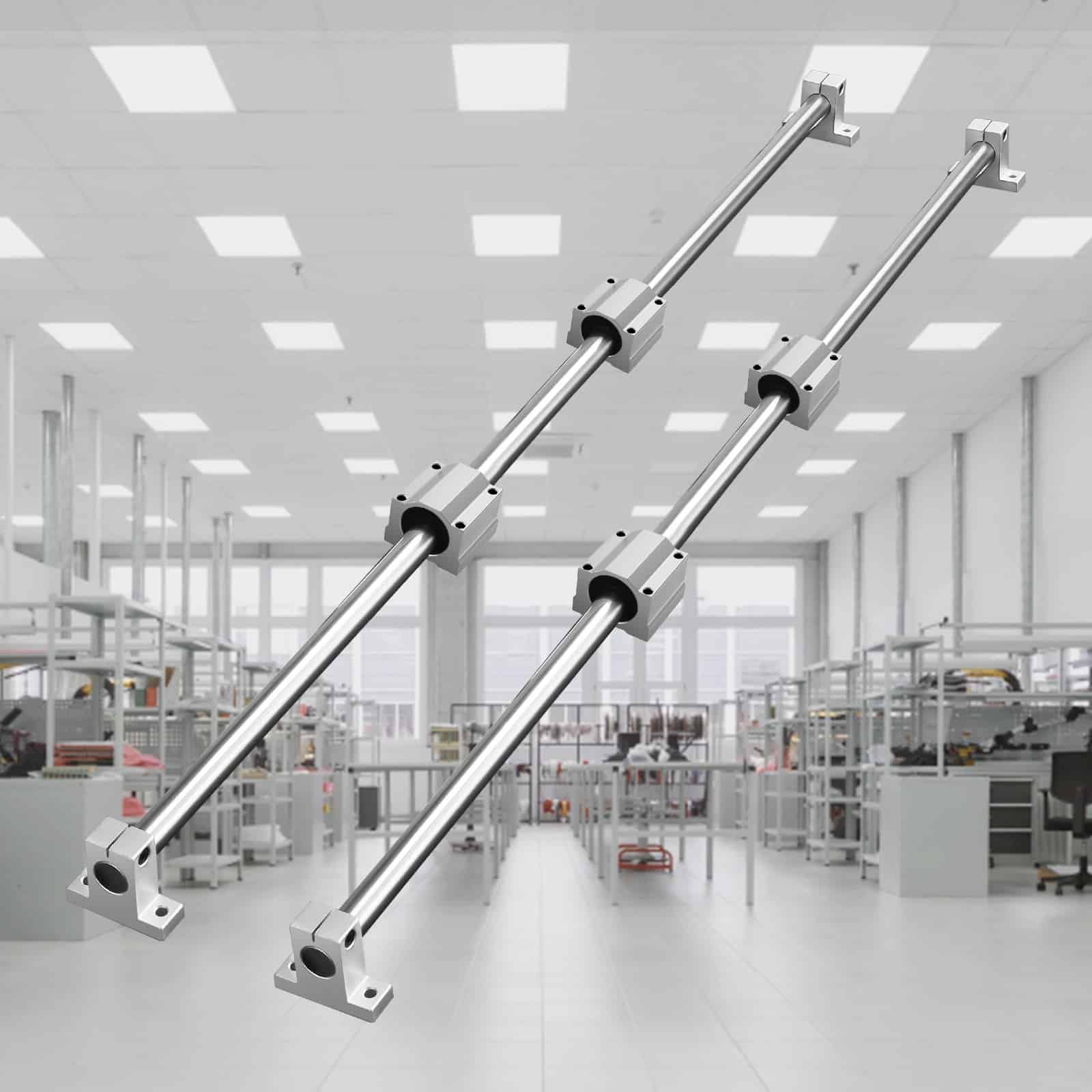 VEVOR SFC20 Linear Guide Rail Set 1000mm with 4 SC20 Slide Blocks & 4 Supports, CNC & DIY Automation Kit - Pilt 8