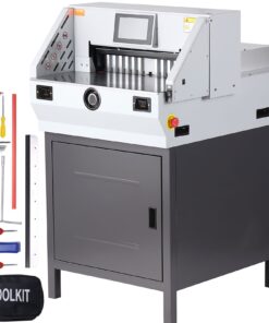 Электрический резак для бумаги VEVOR 482,6 мм Ширина, толщина 80 мм, сенсорный экран 177,8 мм, высокая точность и безопасность