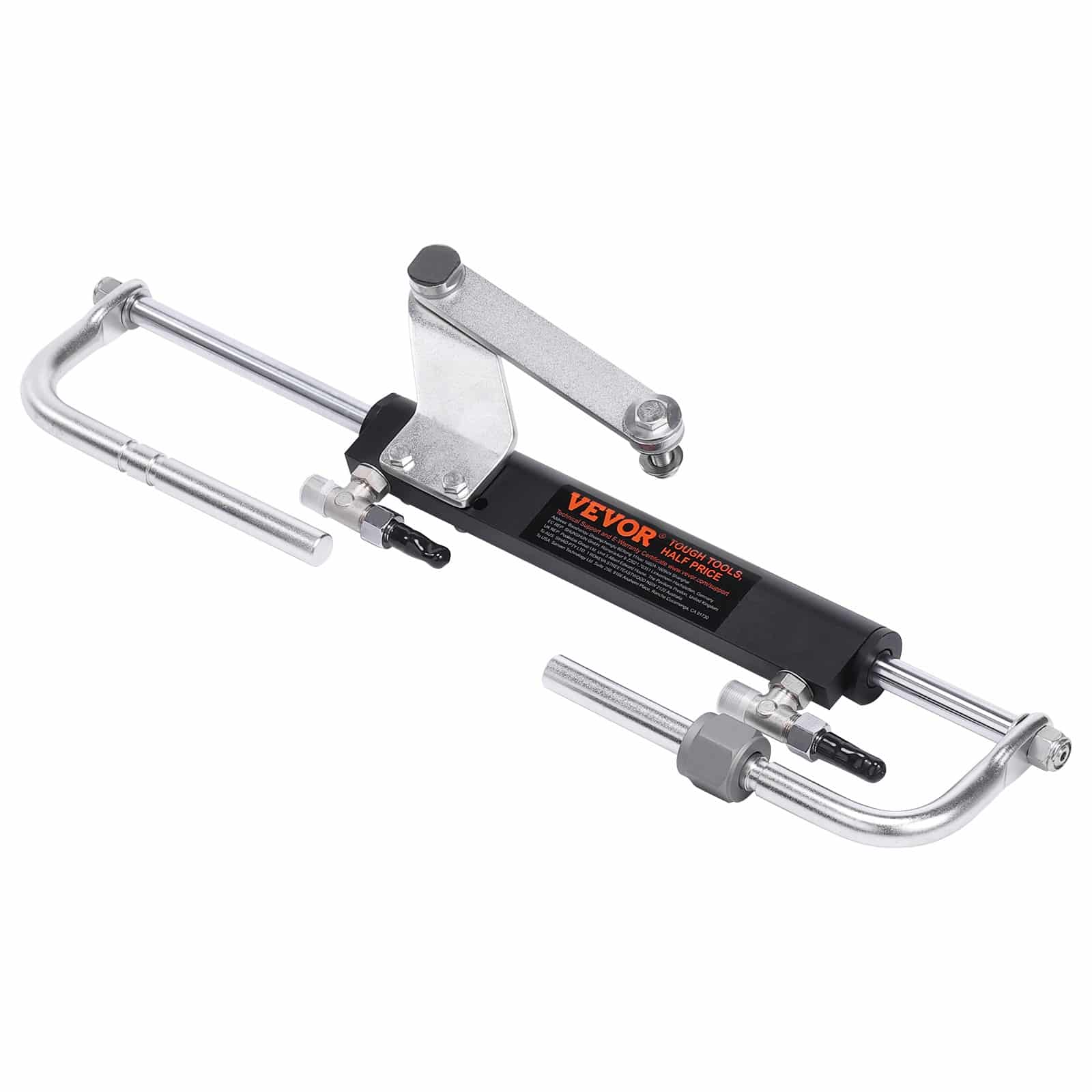 VEVOR Marine Hydraulic Steering Kit for Outboard Motors up to 90HP – Includes Helm Pump, Lock Cylinder & 6m Hoses - Image 11