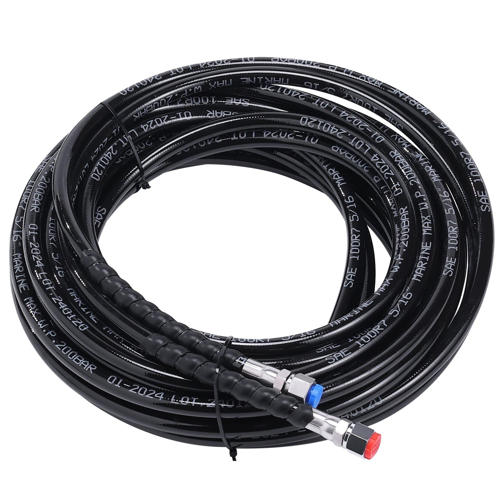 VEVOR Marine Hydraulic Steering Kit for Outboard Motors up to 90HP – Includes Helm Pump, Lock Cylinder & 6m Hoses - Image 12