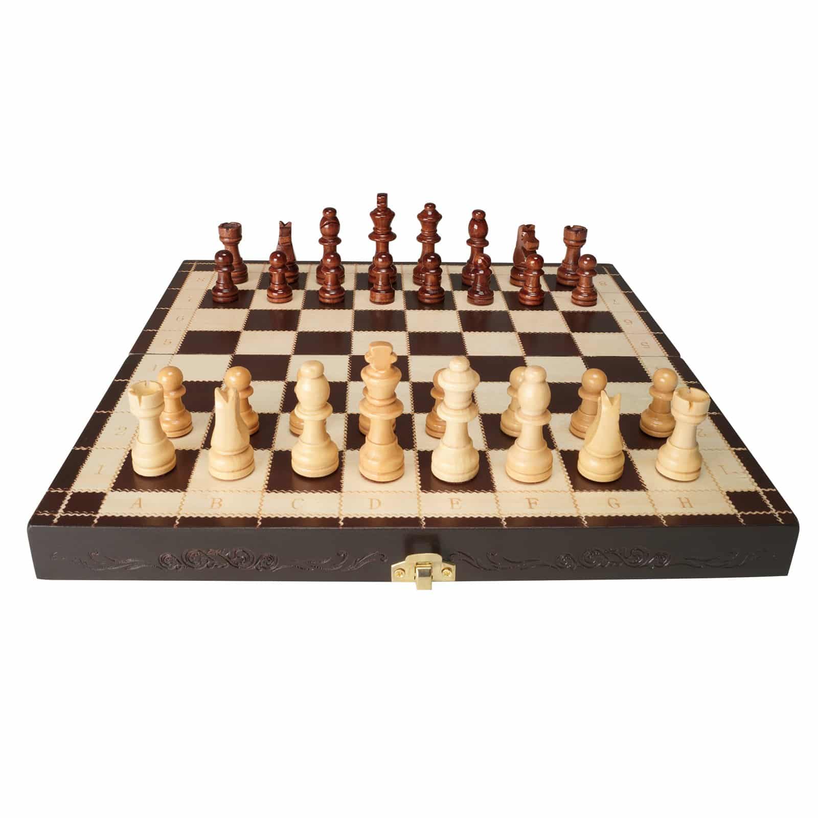 VEVOR 30 cm Magnetic Wooden Chess Set with Folding Board, Extra Queens, Storage Box – Portable Travel Game for All Ages