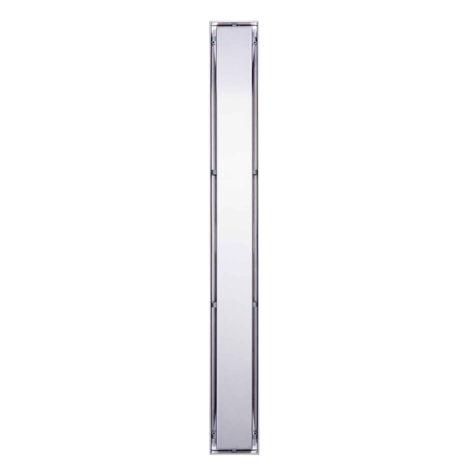 VEVOR 610mm Linear Shower Drain with Tile Insert, Brushed 304 Stainless Steel, Hair Filter, Leveling Feet, Silver - Зображення 9