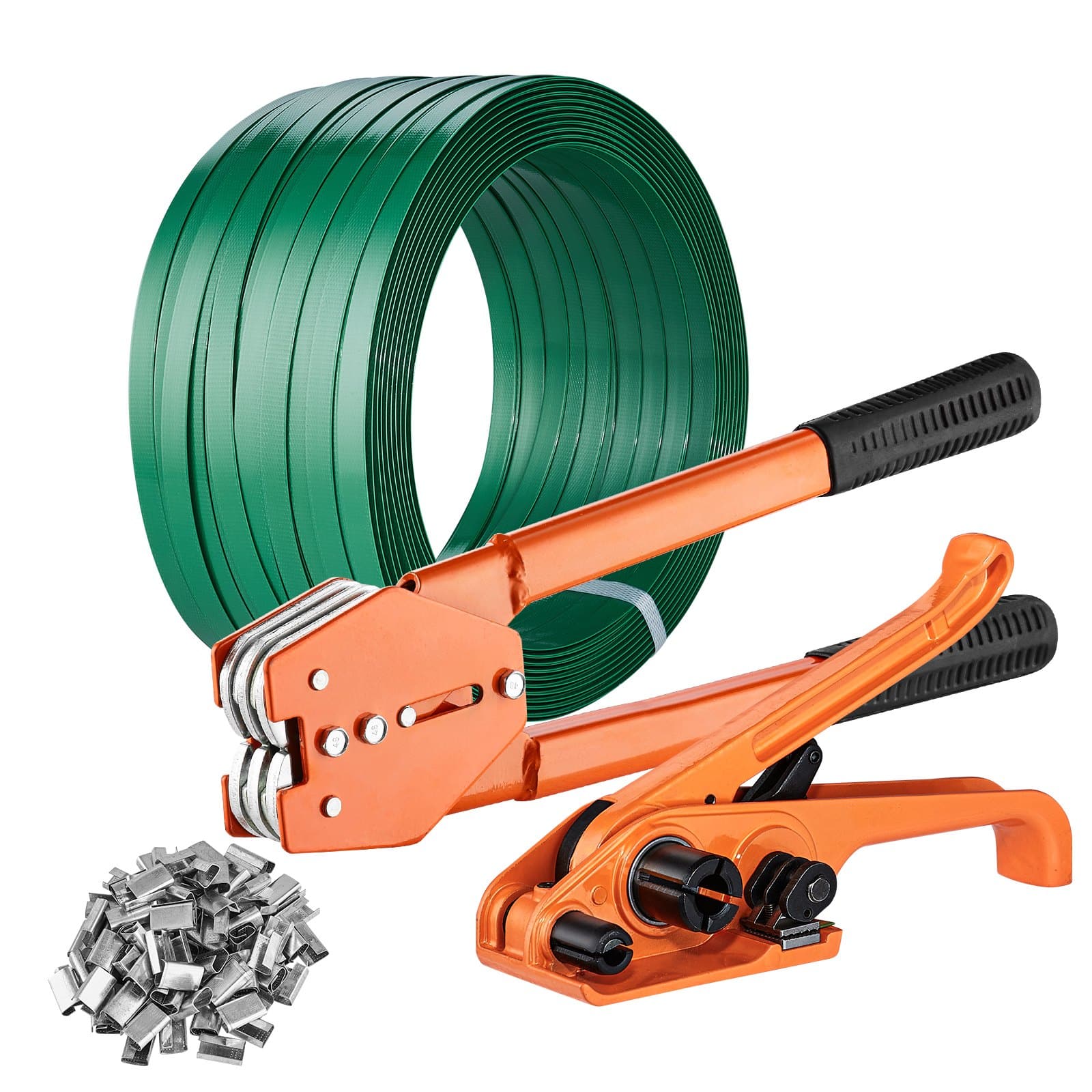 VEVOR PET Strapping Kit with Tensioner & Sealer, 304.8m Strap, 300 Seals – Heavy-Duty Packing Tool for Pallets & Cargo