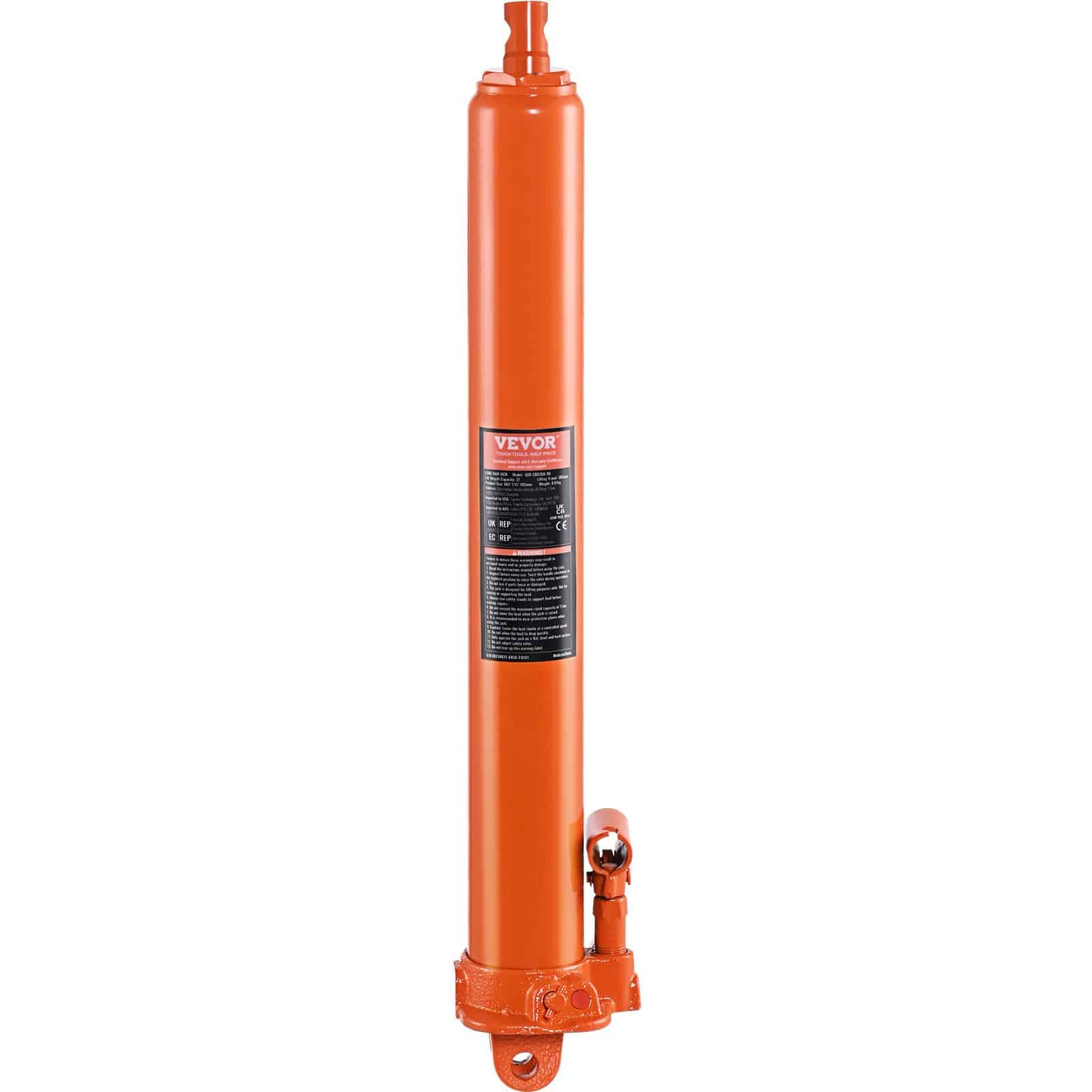 VEVOR 3-Ton Hydraulic Long Ram Jack with Single Piston Pump, Adjustable Height 665–1170 mm, Clevis Base for Engine Hoists — изображение 9