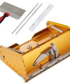 VEVOR 25cm гіпсокартонна плоска коробка з бонусним бризкозахистом і 2 нержавіючими лезами (25/30 см), алюмінієвий інструмент для обробки гіпсокартону