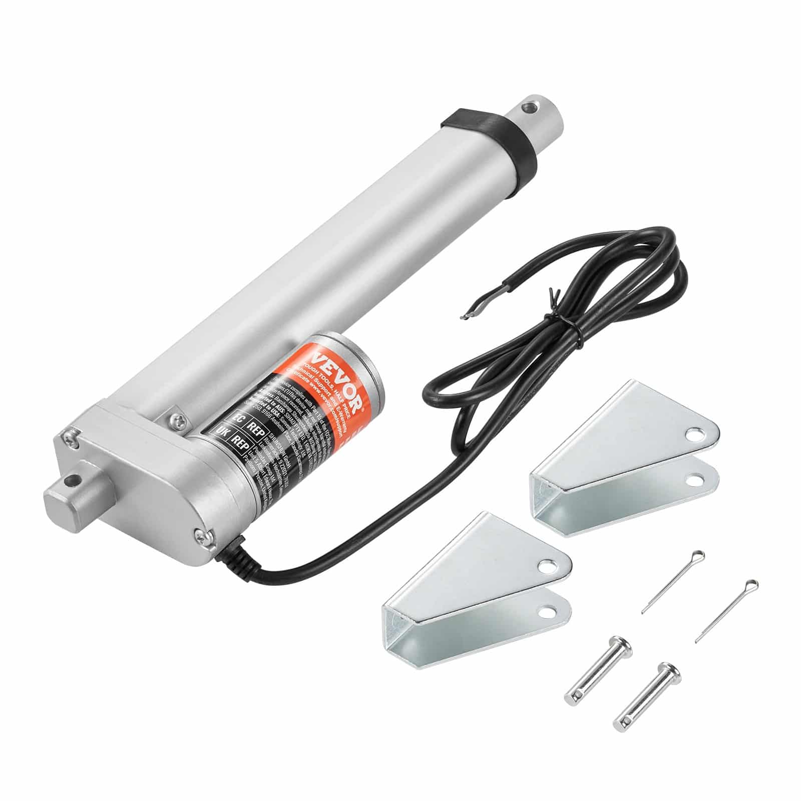 VEVOR 12V Linear Actuator, 150mm Stroke, 1500N Force, 5mm/s Speed, IP54, High Load Motor for Automation & Precision Control