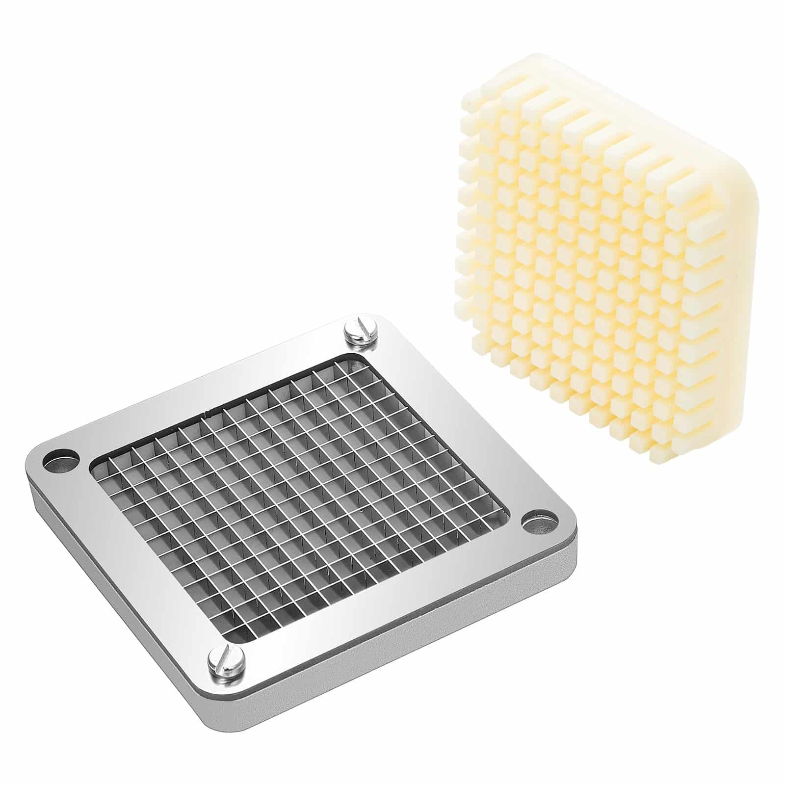 VEVOR 6mm French Fry Cutter Replacement Blades & Push Blocks, 3-Pack, Stainless Steel, Fits Commercial Vegetable Choppers - Зображення 10