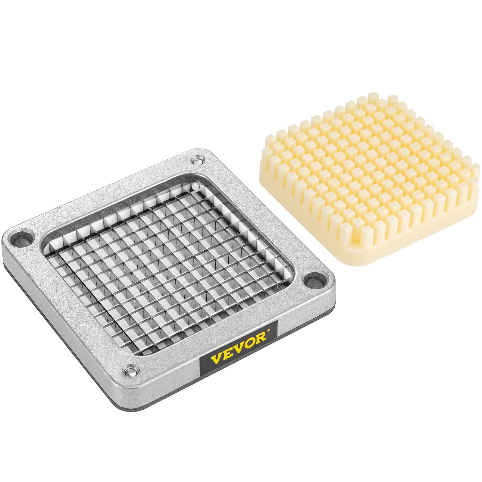 VEVOR 6mm French Fry Cutter Replacement Blades & Push Blocks, 3-Pack, Stainless Steel, Fits Commercial Vegetable Choppers - Зображення 12