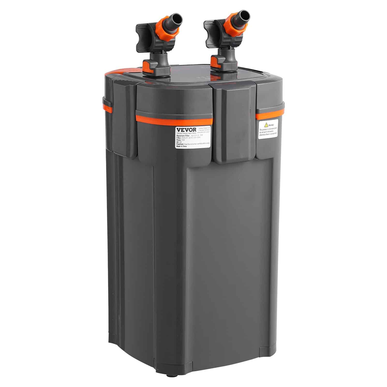 VEVOR 378.5 L Aquarium Canister Filter with 12W UV Lamp, 1200 L/h Flow, Quiet Motor for Fish & Turtle Tanks - Зображення 11