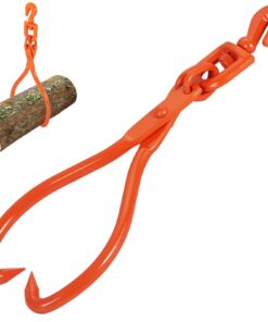 Щипцы для скольжения бревен VEVOR 18 дюймов с 2 когтями, вместимостью 350 кг, сверхмощная вращающаяся сталь для подъема, перетаскивания и переноски бревен