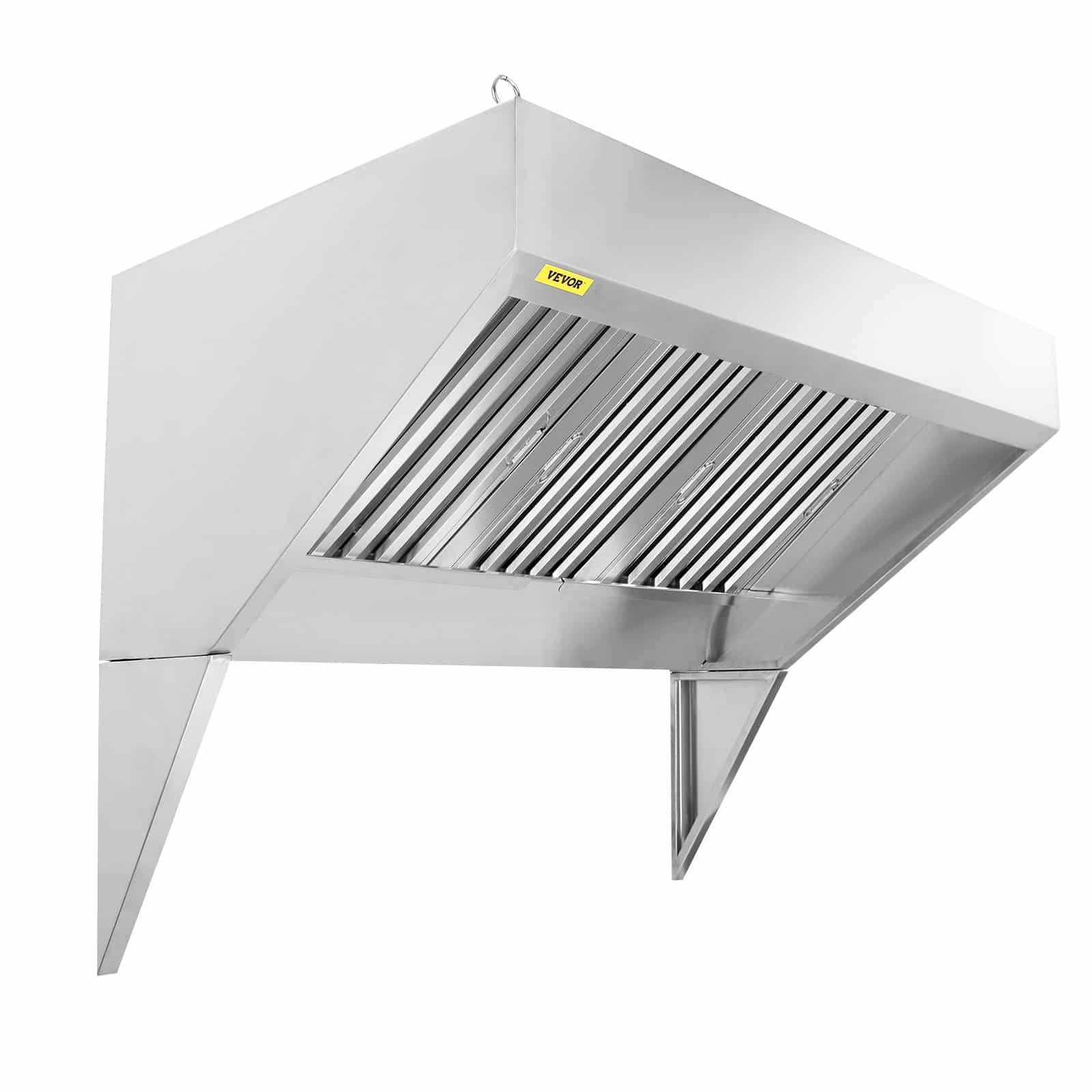 VEVOR 183 cm Stainless Steel Commercial Exhaust Hood for Food Trucks & Kitchens, 3 Oil Filters, Rust-Resistant Vent — изображение 10