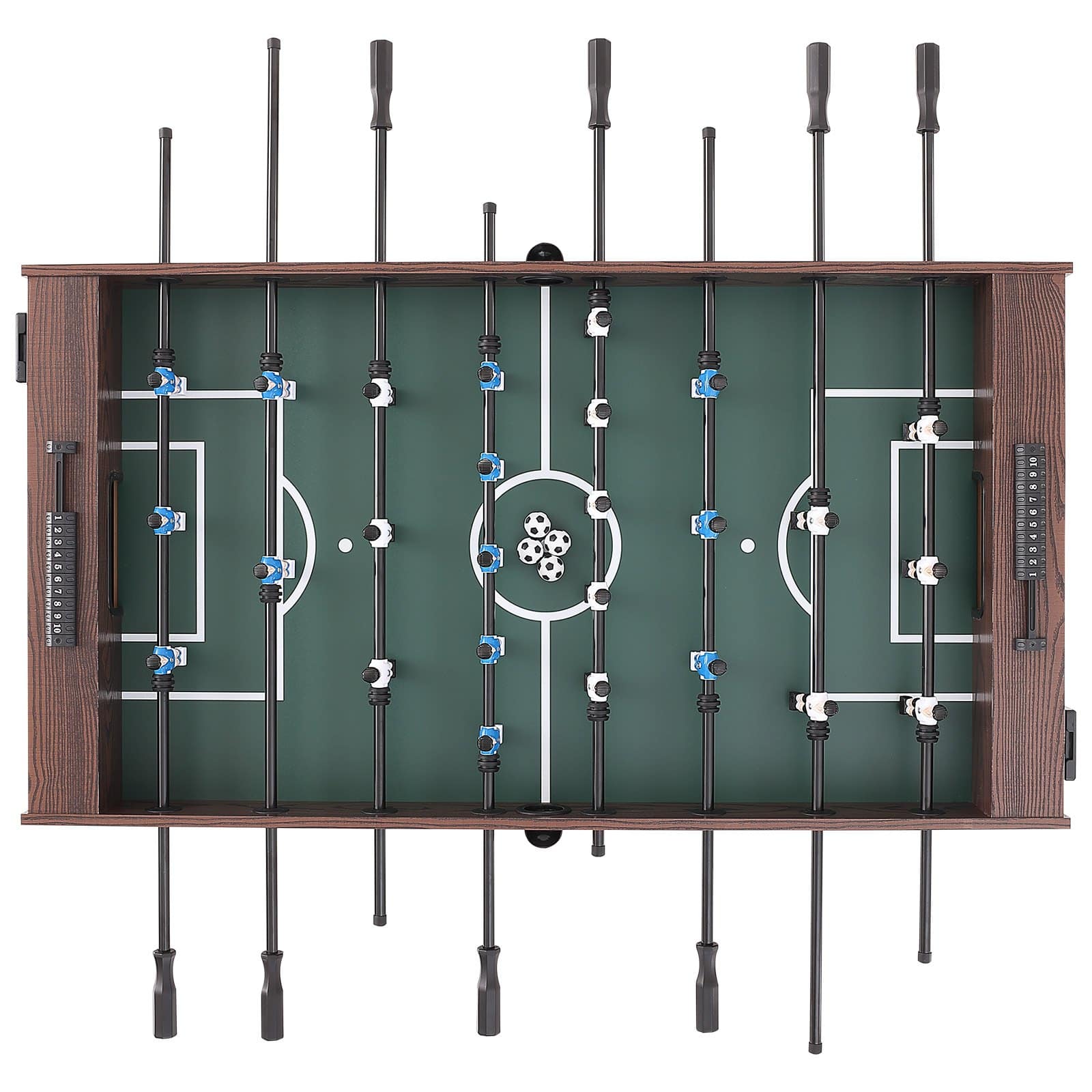 VEVOR 140 cm Full Size Foosball Table with 4 Balls, 2 Cup Holders, for Home, Game Room, Office, Durable MDF Build - Pilt 9