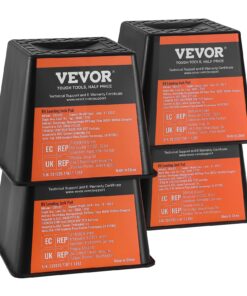 VEVOR RV Trailer Jack Blocks 4-Pack, 2720 kg Capacity Each, Durable Polypropylene Leveling Blocks for Campers & Motorhomes
