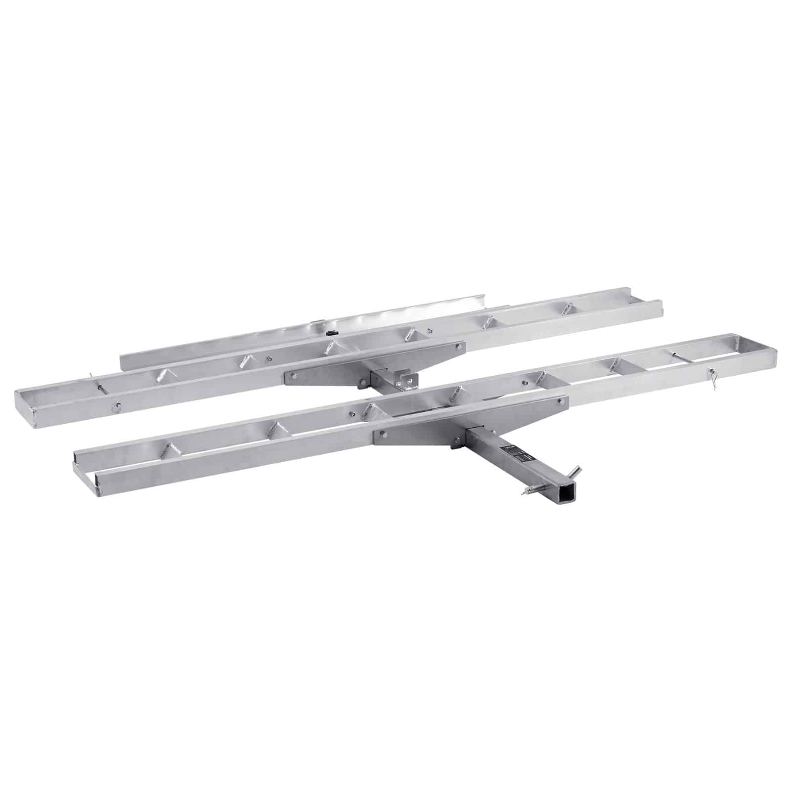 VEVOR Aluminum Motorcycle Carrier for 2 Bikes, 272 kg Capacity, Hitch Mount with Ramp, Straps, Stabilizer, Fits 5.1 cm Receiver - Зображення 11