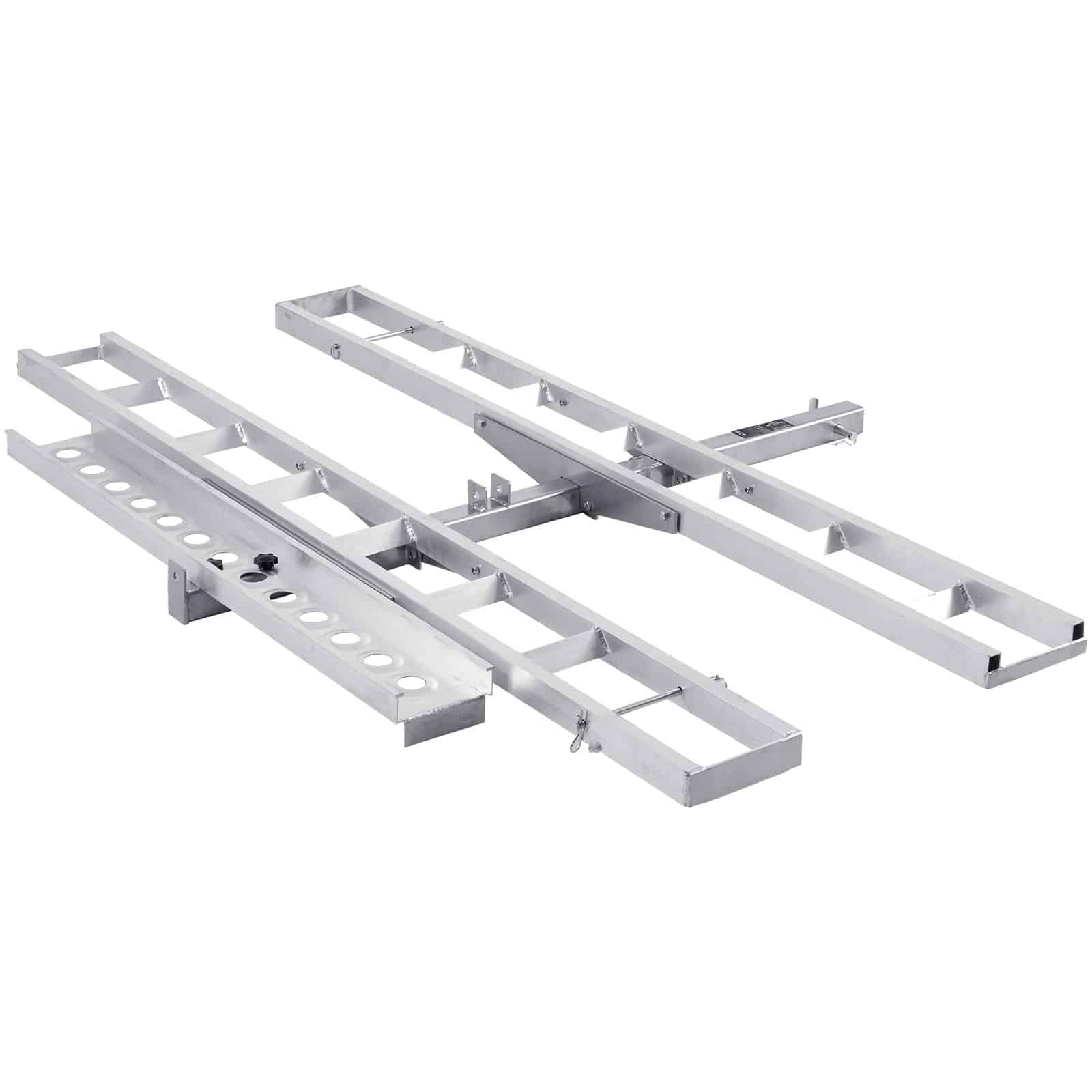 VEVOR Aluminum Motorcycle Carrier for 2 Bikes, 272 kg Capacity, Hitch Mount with Ramp, Straps, Stabilizer, Fits 5.1 cm Receiver - Зображення 9