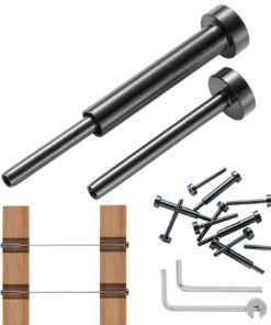 Комплект VEVOR на 40 шт. 3,2 мм из нержавеющей стали T316 для невидимого тросового ограждения, для деревянных/металлических столбов, черный, для улицы/помещений