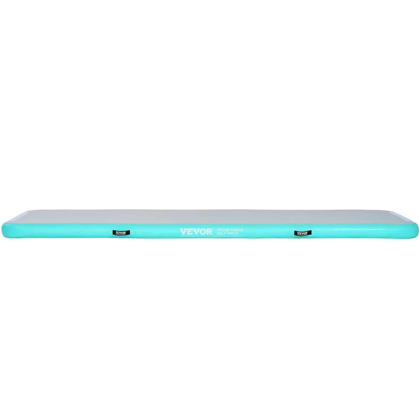 VEVOR Inflatable Gymnastics Air Track Mat 10ft x 10cm, Electric Pump, Non-Slip PVC, Mint Green, for Home, Gym, Yoga, Cheerleading – Paveikslėlis 11