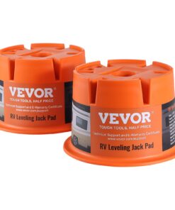 VEVOR RV Trailer Jack Blocks 2-Pack, 900 kg Capacity Each, Durable Polypropylene Stabilizer Leveling Blocks for Campers & Trailers