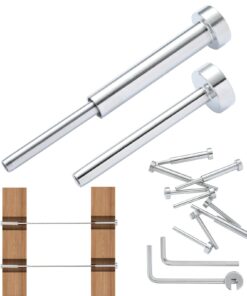 VEVOR Набор из 20 шт. 3.2 мм T316 нержавеющая сталь, невидимая система тросов для деревянных/металлических стоек, для улицы/помещений